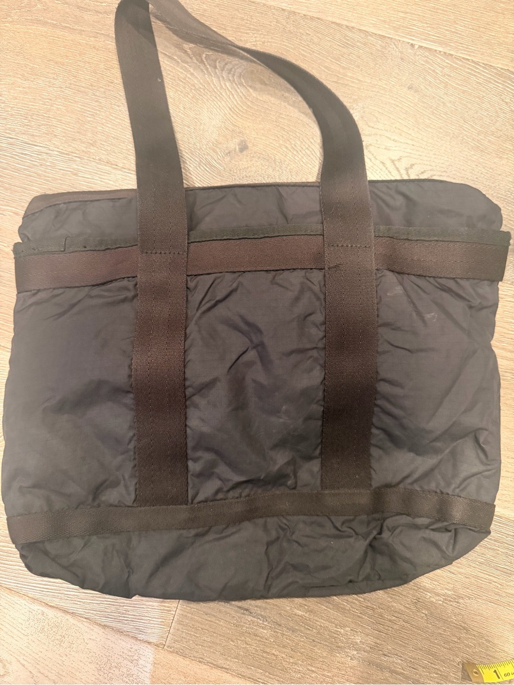 Lesportsac Black Nylon Tote with Webbing Straps